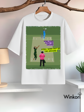 Virat Kohli Cricket White oversized T-shirt