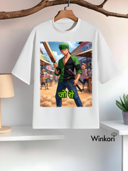 Zoro Naruto Anime T-Shirt White