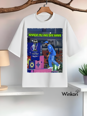 Rohit Sharma Cricket T-Shirt White